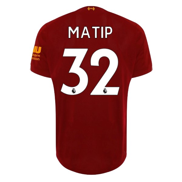 Camiseta Liverpool NO.32 Matip 1ª 2019-2020 Rojo
